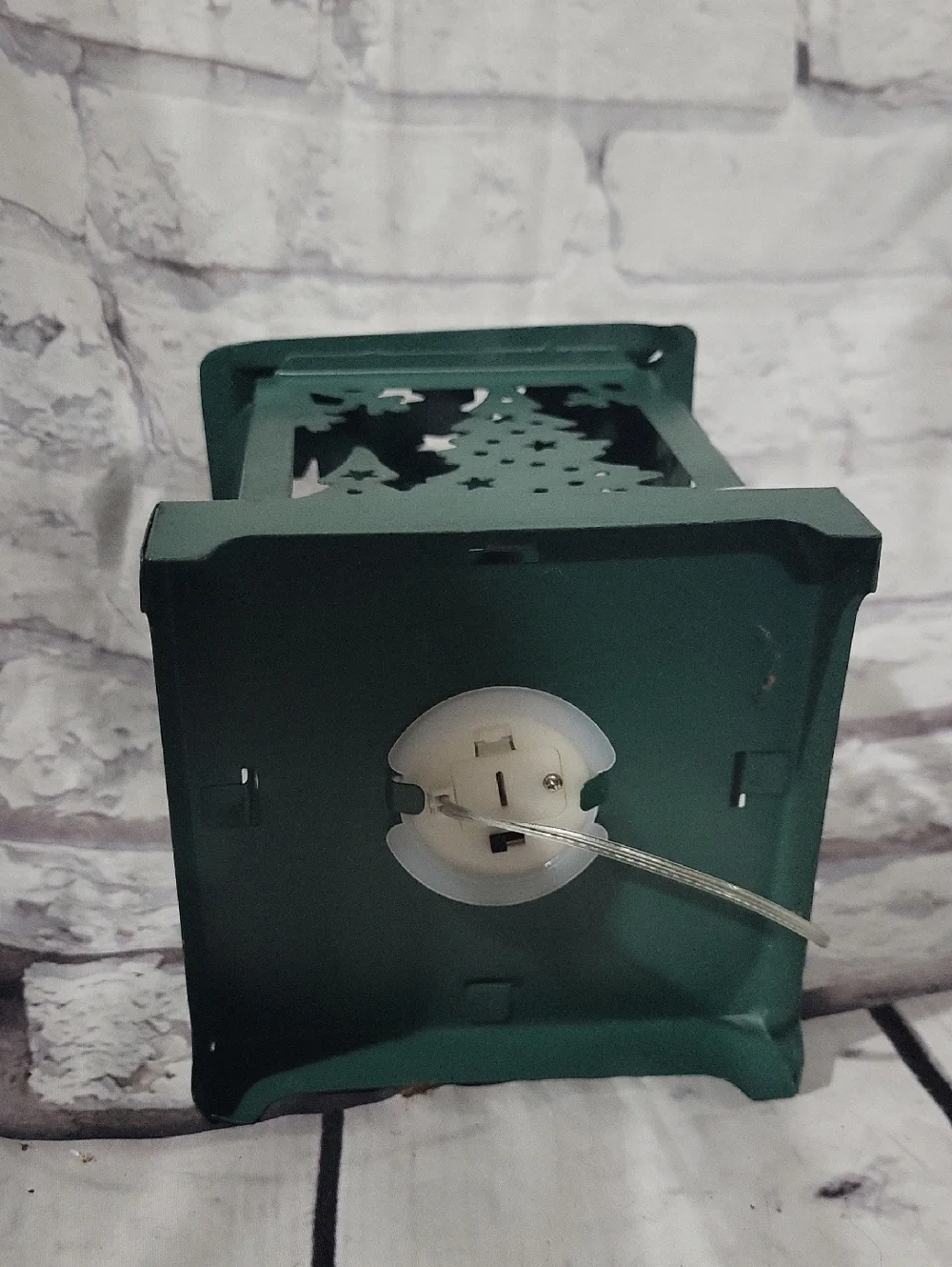 Green Holiday Lantern Home Accent